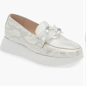 Wonders Women's Camouflage Leather Loafers - Grey